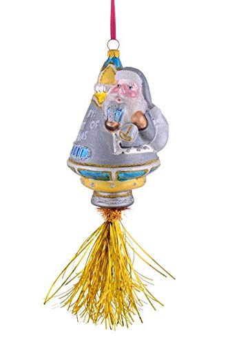 Gift Company Christbaumschmuck X-Mas Santa & Rakete Glas von Gift Company