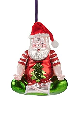 Gift Company [MM] [W] Hänger meditierender Santa, rot/grün von Giftcompany