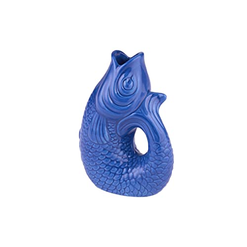 Gift Company - Monsieur Carafon - Vase/Blumenvase - XS - Steingut - Azure/Blau - 8,5 x 5,5 x 12,5cm - 0,2 Liter von Gift Company
