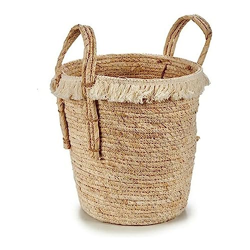 Gift Decor Pflanzkübel mit Griffen Natural Paja (24 x 31 x 27 cm) von Gift Decor