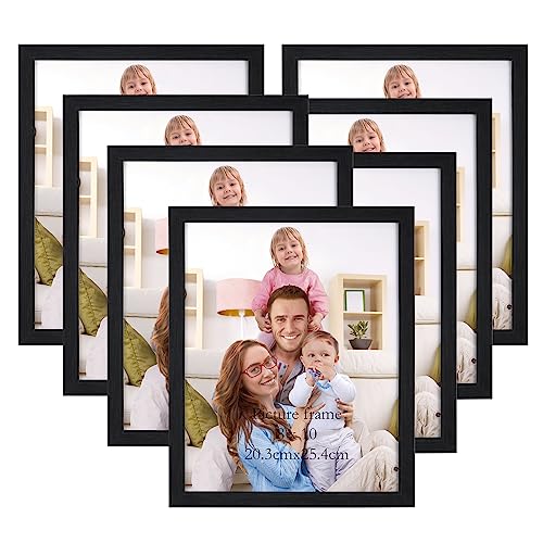 Giftgarden 20,3 x 25,4 cm Bilderrahmen-Set für Wanddekoration oder Tischdekoration, 7 Stück, schwarz von Giftgarden