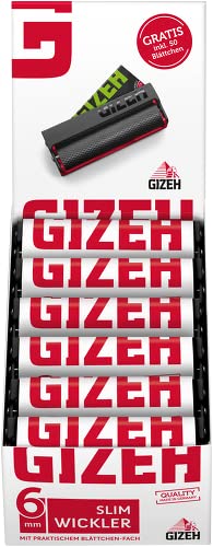 1 Display (12 Stück) GIZEH Slim Wickler, für Filter mit 6 mm Durchmesser von GIZEH