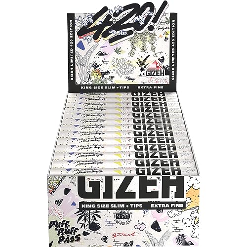 Gizeh Limited 420 Edition - King Size Papers - 26 Heftchen a 34 Blatt + 34 Filter Tips von Gizeh
