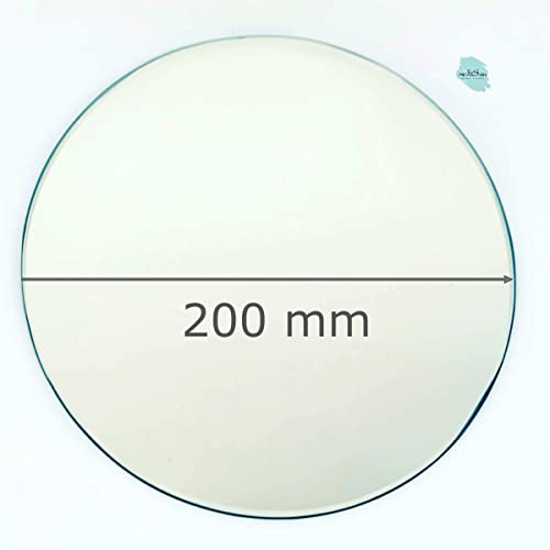 Glas Revolution Runder Spiegel 4 mm - Tischdeko| Spiegelplatte | Kreisspiegel - alle Maße lieferbar - 20 cm Ø - (105,55 EUR/qm) von Glas Revolution