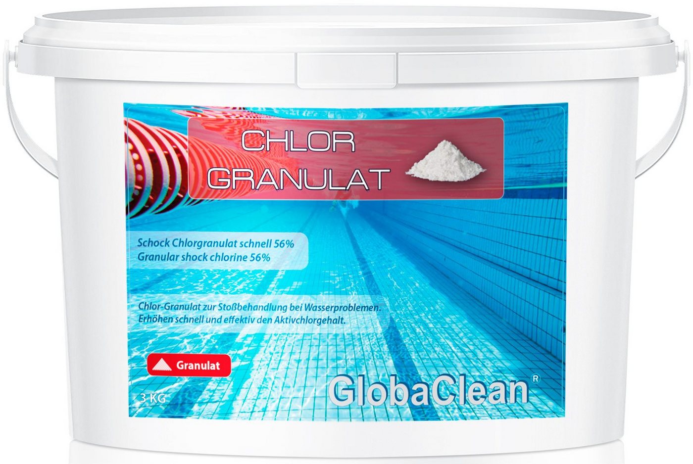 GlobaClean Chlorgranulat 3 kg Pool Schock Chlorgranulat von GlobaClean