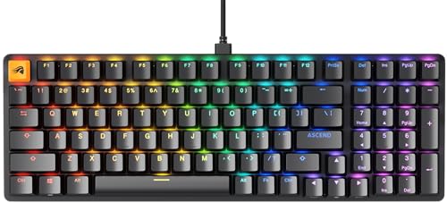Glorious Gaming GMMK 2 Full Size (96%) – Mechanisches Gaming-Keyboard, Aluminiumrahmen, anpassbar, Doubleshot-Kappen, Fox Schalter, tastenweise RGB, Amerikanisch QWERTY Layout - Schwarz von Glorious