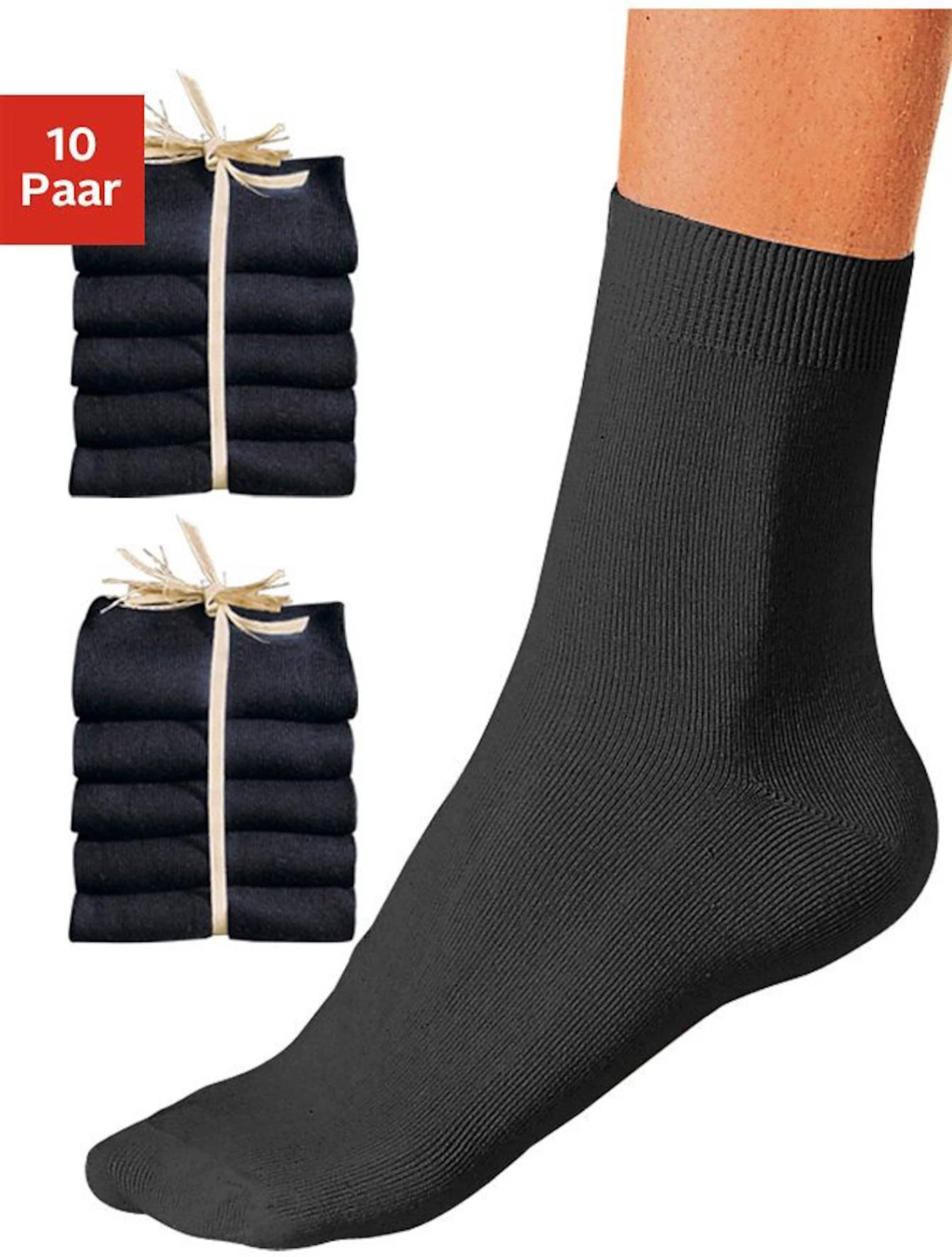 Basicsocken in 10x schwarz von Go in von Go in