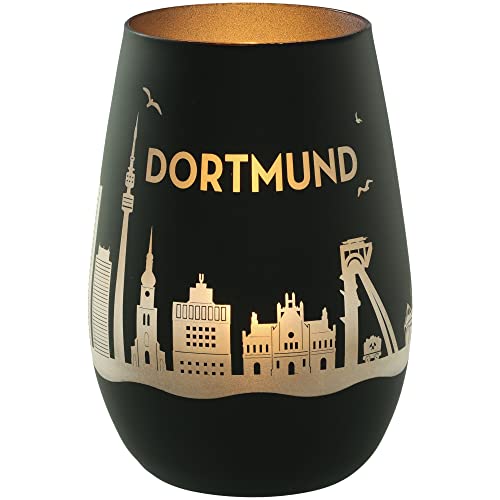 Goodtimes Windlicht Dortmund Skyline (Schwarz & Silber) von Goodtimes