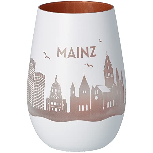 Goodtimes Windlicht Mainz Skyline (Weiß & Bronze) von Goodtimes