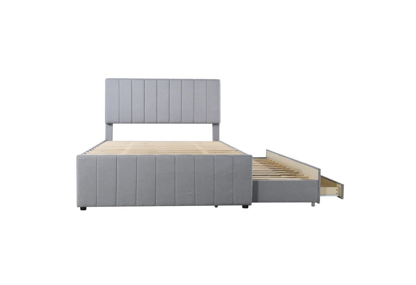 Gotagee Polsterbett Polsterbett 140x200 Jugendbett mit Rollbett und schubladen Einzelbett von Gotagee