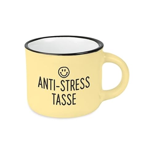 Espressotasse vintage| Mini Keramik Becher zum verschenken | 95 ml | Anti-Stress Tasse von Grafik-Werkstatt
