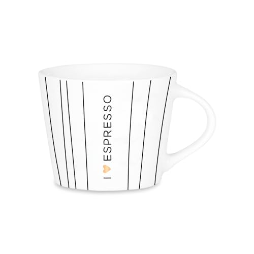 Grafik Werkstatt Espresso-Tasse mit Echtgold | Porzellan Tasse | 50 ml | I love espresso von Grafik-Werkstatt