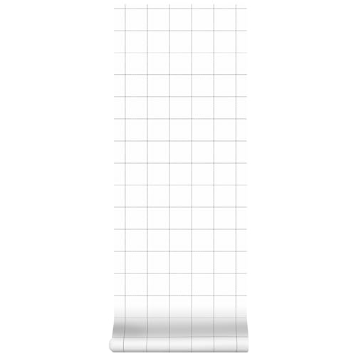 Superfresco Easy - Vliestapete Karo - Kariert - Weiß/Schwarz - 10mx52cm | Tapeten Wohnzimmer, Wandverkleidung | Einfach anzubringen und zu EntfernenSchwarz/Weiß 1005 x 52 von Graham & Brown