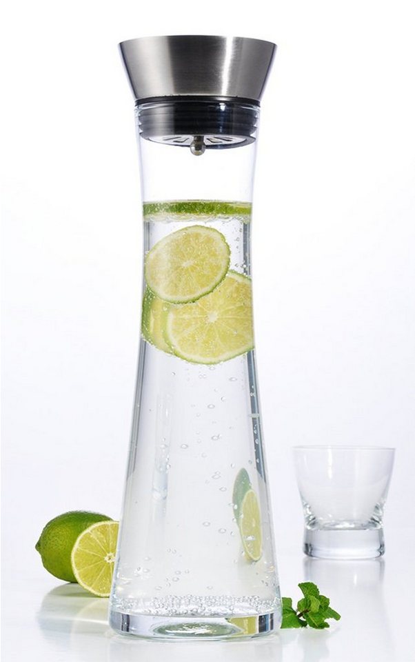 Gravidus Wasserkaraffe Wasserkaraffe Karaffe Wasserflasche Saftkrug Glaskaraffe Glaskanne 1L von Gravidus