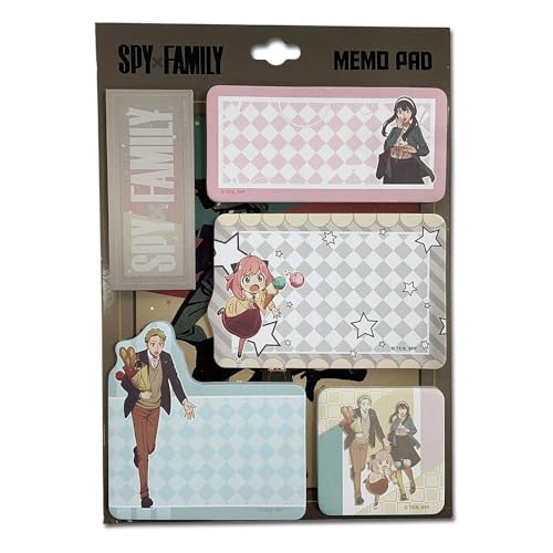Great Eastern Entertainment Spy X Family – Forger Family Daily Die-Cut Memo Pad Set, mehrfarbig von Great Eastern Entertainment