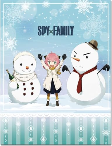 Great Eastern Entertainment Spy X Family – Snowman & Anya Forger Sublimation Throw Blanket 46 W x 60 H von Great Eastern Entertainment