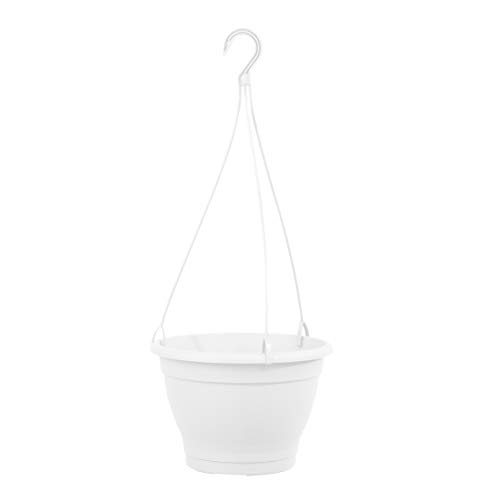 greemotion Blumenampel Lea, Kunststoff-Hängeblumentopf in Weiß, Ø 25 cm von Greemotion