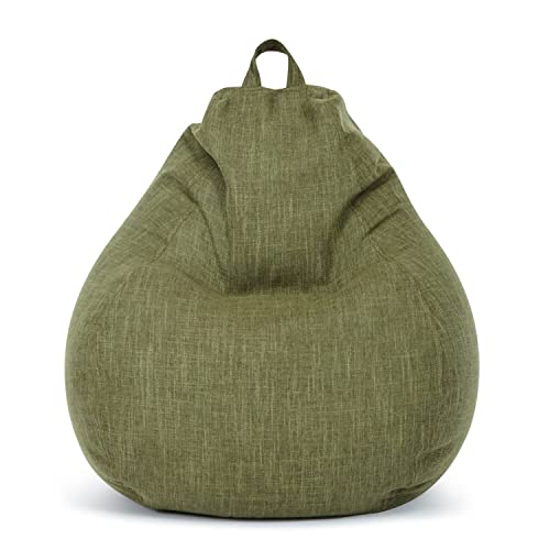 Green Bean© Indoor Sitzsack mit 200 Liter mit EPS-Perlen Füllung Kuschelig Weich Waschbar - Drinnen Stoff Bodenkissen Liegekissen Sitzkissen Lounge - Grün von Green Bean