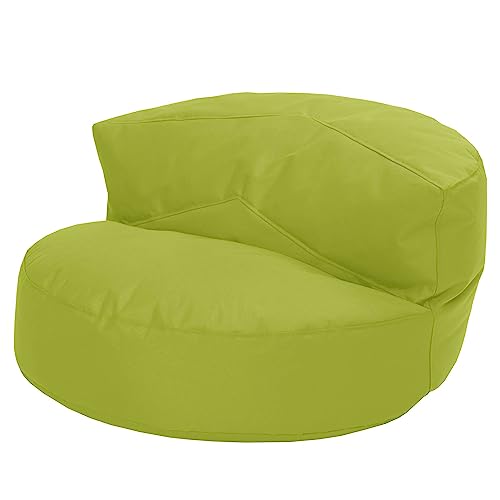 Green Bean© Sitzsack Sofa mit Füllmaterial | Lounge im Sitzsack-Design 90 x 50 cm mit ergonomischer Rückenlehne & waschbarem Bezug | Indoor und Outdoor geeignet in Grün von Green Bean