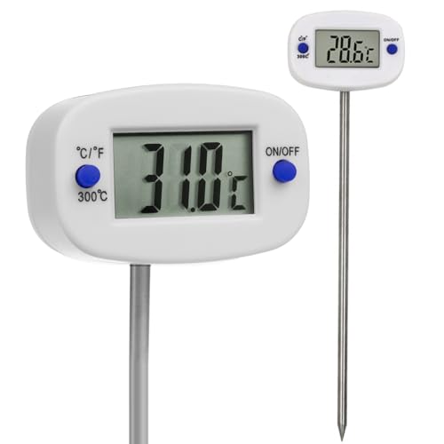 Green Blue GB382 Digitales Lebensmittelthermometer Sonde Küchenthermometer Temperaturmessung: von -50 °C bis ca. +300 °C von Green Blue