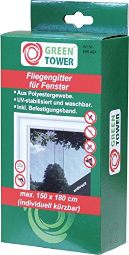 Fenster Fliegengitter,Insektennetz,Insektenschutz,anthrazit,B x H: 150 x 180 cm (1) von Green Tower
