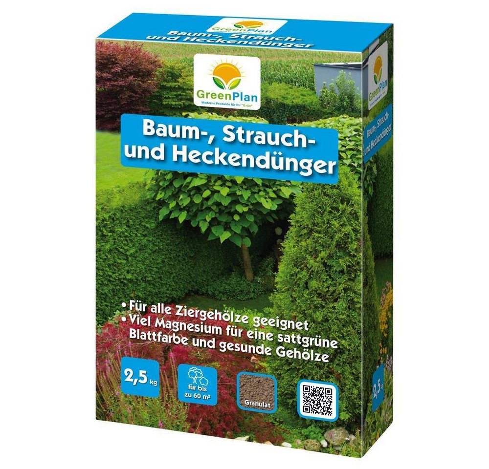 GreenPlan Gartendünger Baumdünger Strauchdünger Heckendünger 2,5 kg Gehölzdünger von GreenPlan