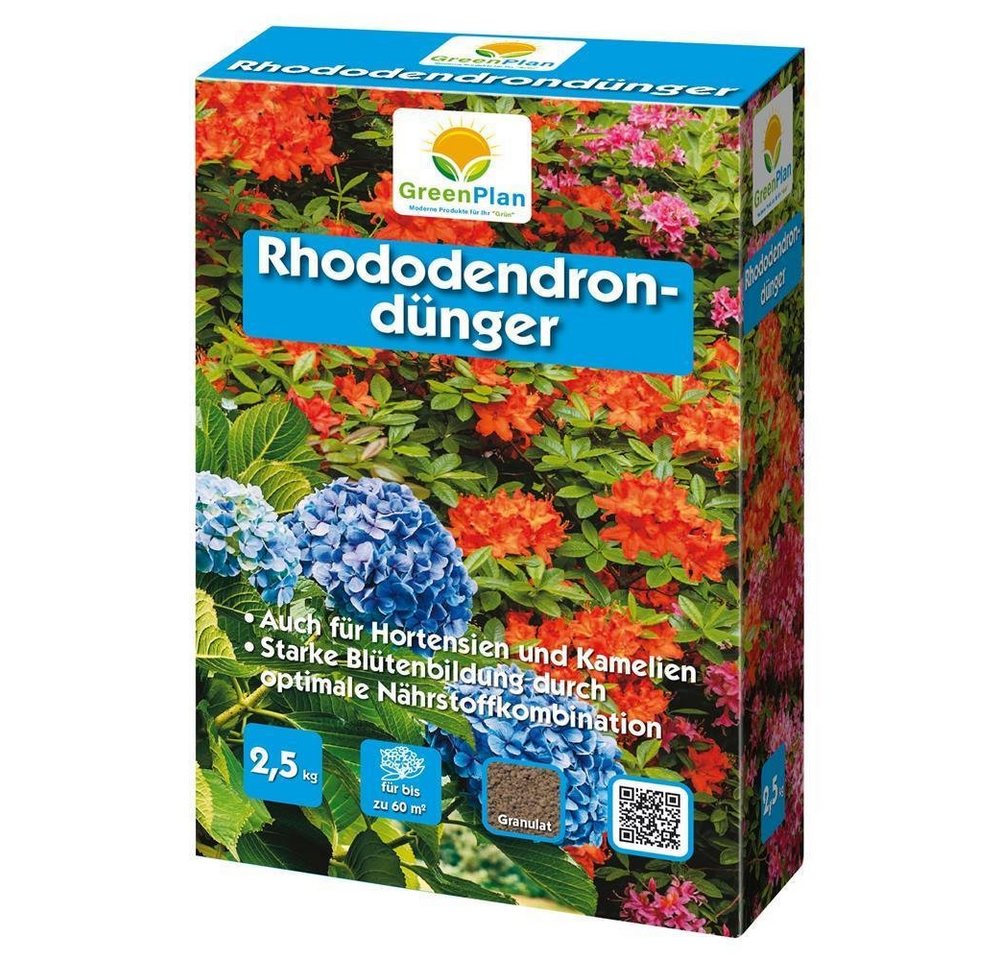 GreenPlan Gartendünger Rhododendrondünger 2,5kg Moorbeetpflanzendünger Azaleendünger von GreenPlan