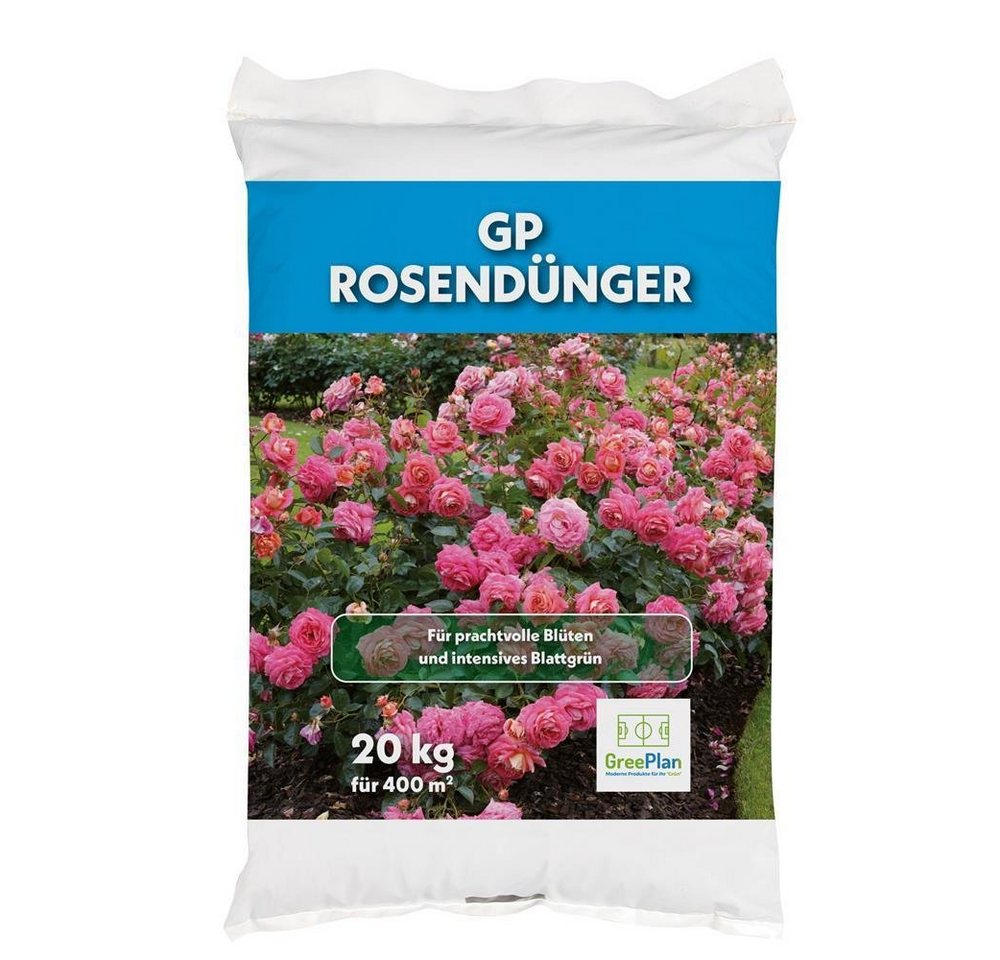 GreenPlan Gartendünger Rosendünger 20 kg Staudendünger Blütenstrauchdünger von GreenPlan