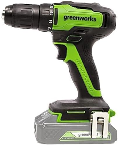 Greenworks 24V bürstenlose Drill 35Nm, 22pcs drill bits, mit 2x2Ah Batterie/Ladegerät von Greenworks