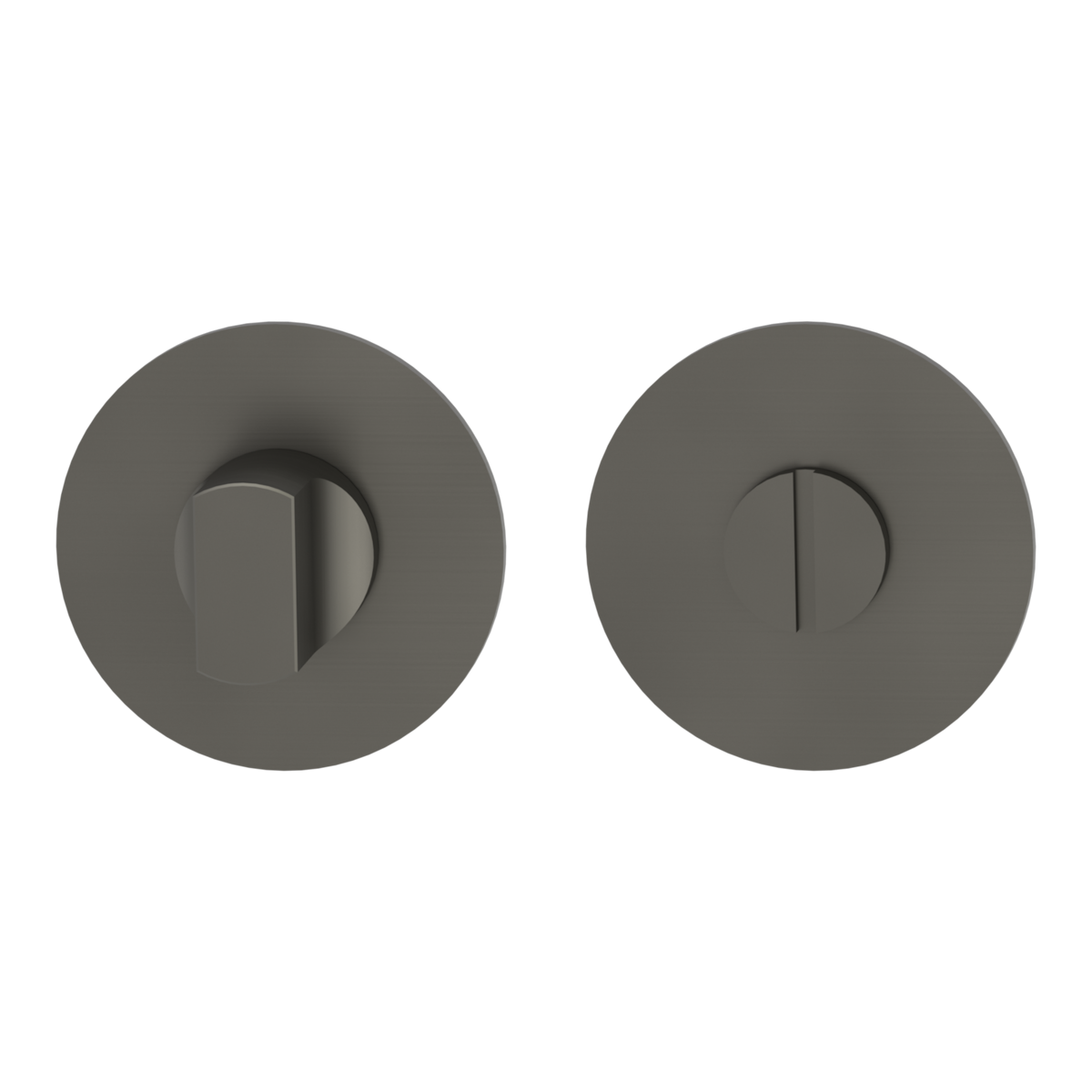 Griffwerk Schlüsselrosettenpaare WC (Dreh-Schloss) Piatta S-Rosette Prontofix (rund) Kaschmirgrau von Griffwerk