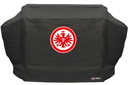 Grillfürst Grill Abdeckhaube Eintracht Frankfurt - robuste Grill-Abdeckung 197x65x126 cm, wetterfest und wasserdicht, für Broil King Imperial 690, Napoleon Prestige PRO, Weber Summit 670 von Grillfürst