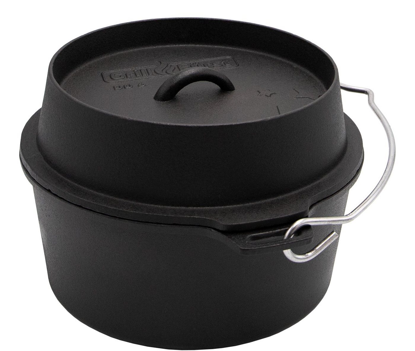 Grillfürst Bratentopf Grillfürst Dutch Oven ohne Füsse DO6 von Grillfürst