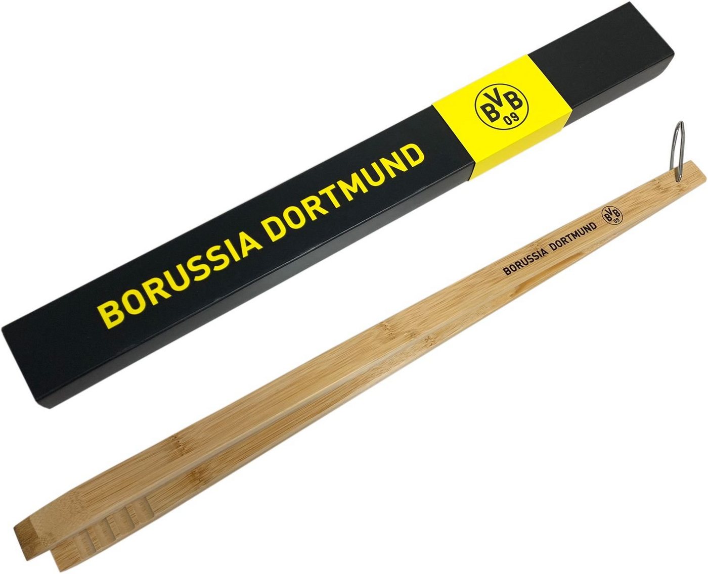 Grillfürst Grillzange Grillfürst Grillzange Bambus - Borussia Dortmund Edition in Geschenkverpackung von Grillfürst