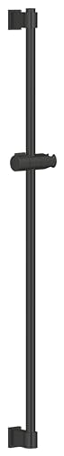 GROHE Vitalio - Brausestange (900mm, mit Wandhaltern, Gleiter und Gelenkstück, anpassbar an Bohrlöcher, schnelle Befestigung), matt schwarz, 269612431 von Grohe