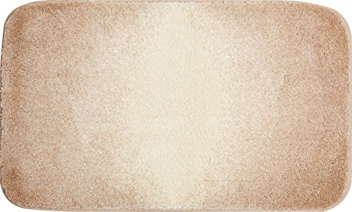 Grund Badteppich 100% Polyacryl, ultra soft, rutschfest, ÖKO-TEX-zertifiziert, 5 Jahre Garantie, MOON, Badematte 60x100 cm, beige von Grund