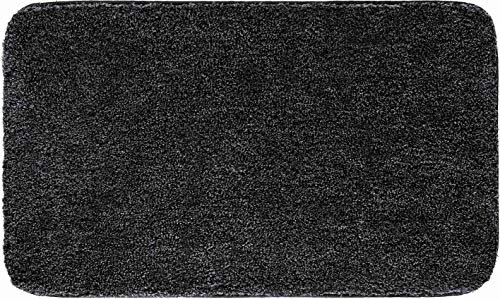 Grund Melange Badteppich, Acryl, Anthrazit, 50x110 cm von Grund