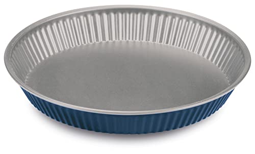 Guardini, Linie Xbake, Tortenbodenform Obstkuchen 28 cm, Stahl mit Antihaftbeschichtung, Umweltfreundlich, Grau/Blau von Guardini