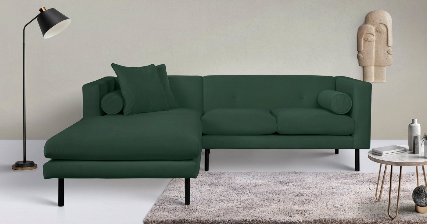 Guido Maria Kretschmer Home&Living Ecksofa Lillibeth L-Form, Zierkissen als Wendekissen, in Samtoptik oder Cord von Guido Maria Kretschmer Home&Living