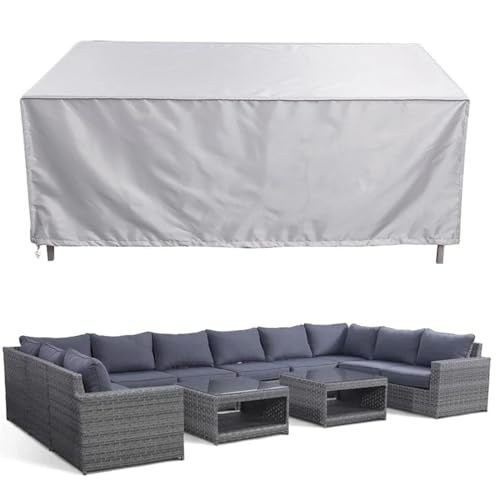 Guying Art Abdeckung für Bank 2/3/4 Sitzer,250x100x75cm(LxWxH) 420D Oxford Gewebe Abdeckung für Gartensofa,Wasserdicht,Winddicht,UV-beständig Outdoor Sofa Abdeckung Winddicht von Guying Art