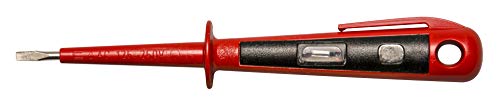 H + H Werkzeug 45400 Europrüfer/Spannungsprüfer/Phasenprüfer bis 250V GS geprüft nach VDE 0680 Made in Germany, rot/schwarz, 150 mm, 45400 VDE von H + H WERKZEUG