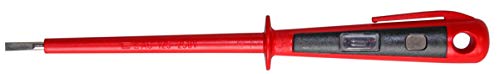 H + H Werkzeug 45900 Europrüfer/Spannungsprüfer/Phasenprüfer bis 250V GS geprüft nach VDE 0680 Made in Germany, rot/schwarz, 190 mm von H + H WERKZEUG