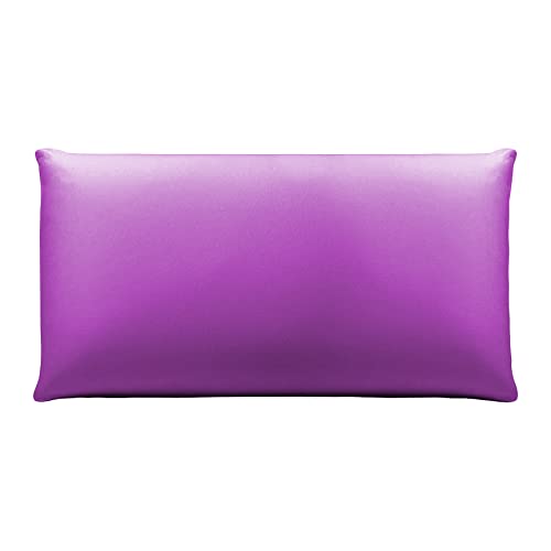 Kissenbezug aus Mikrofaser 45x105 cm mit Reißverschluss,Atmungsaktiv, Freundlich, Anti-Falten, Farbe violett von H HANSEL HOME