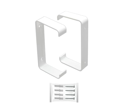 H&C VENT Rohrhalterung 55 x 110 mm Klemmen für Flachkanal-Lüftungssysteme PVC - 2 Stück - Rechteckiges HVAC-Element von H&C VENT