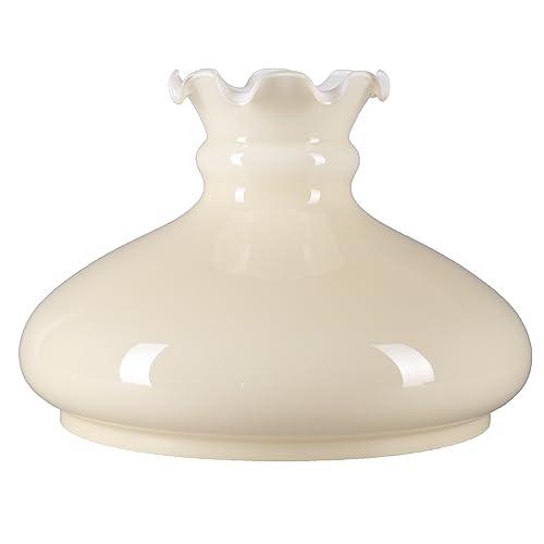 Petroleumglas Glasschirm Lampenglas Ø 230mm Leuchtenglas Opalglas Beige glänzend 186mm Höhe von H4L