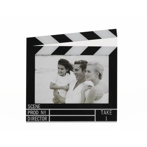 HAB & GUT -FR011- Bilderrahmen Filmklappe 18 x 18 Movie Szenenklappe Regie von HAB & GUT
