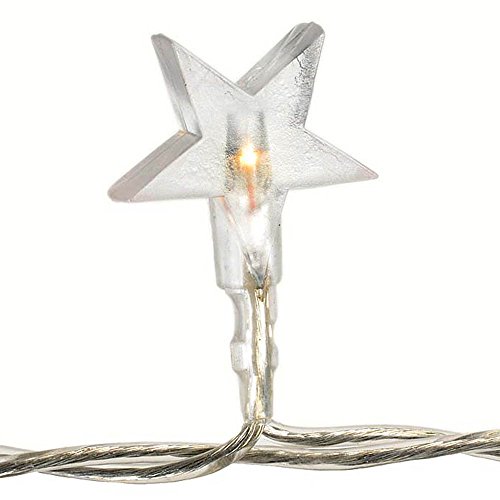 HAB & GUT -L004-W- LED- Lichterkette Stern 40 Birnchen, warmweiss 220 V, Kabellänge: 5 Meter, Indoor Dekolicht von HAB & GUT