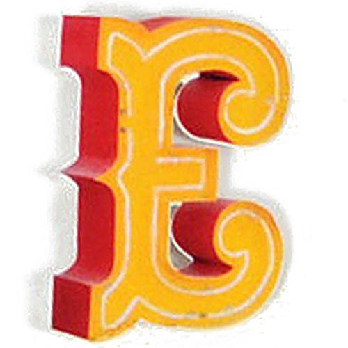 HAB & GUT -VM005- Magnetbuchstaben aus Blech, E, Vintage Neonbuchstaben von HAB & GUT