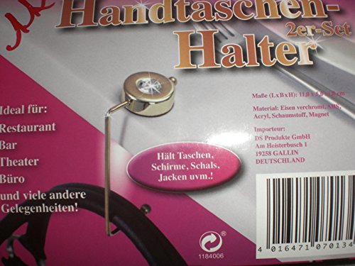 2-er Set Princess Handtaschen Halter + Samtbeutel NEU von HAC24