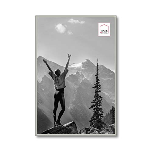 HAES DECO - Fotorahmen/Bilderrahmen aus Kunststoff Easy Frame Silber 40x60 cm - EF9S von HAES DECO