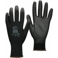Arbeitshandschuhe, Industrie und Mechaniker-Handschuh, Verbesserter Griff- und Komforttechnologie s / 7 Schwarz 1 Paar von HAGO